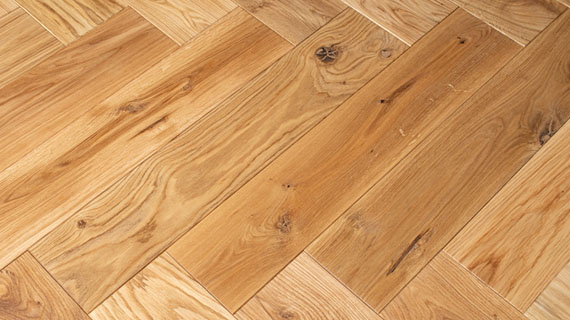 Herringbone solid oak