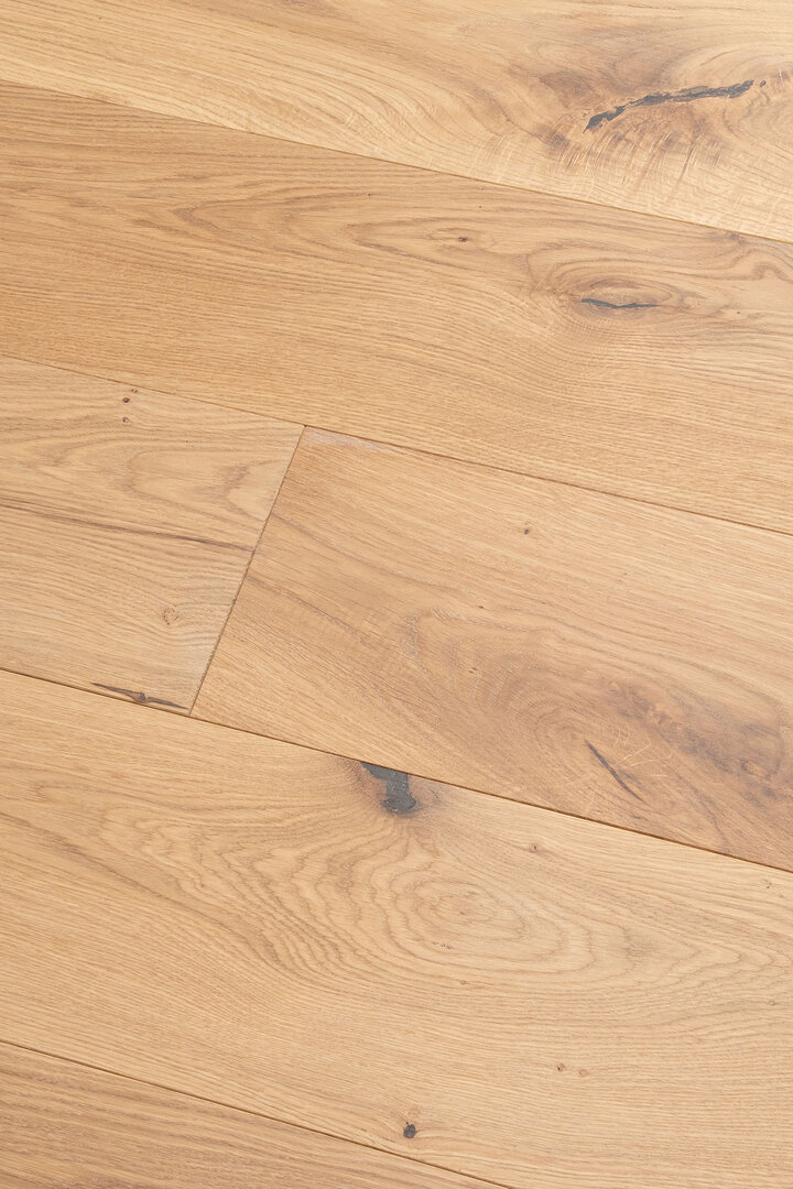 Eiche geschliffen, Rohholzoptik geölt