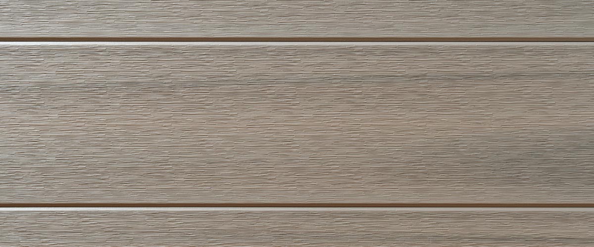 Clôture de jardin enfichable BPC - co-ex bicolor warm grey